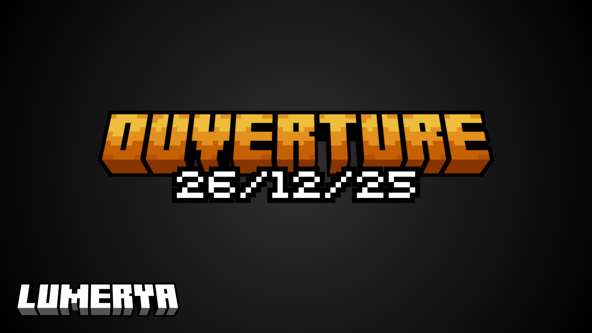 Ouverture du serveur Minecraft